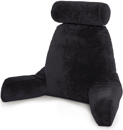 Black backrest outlet pillow